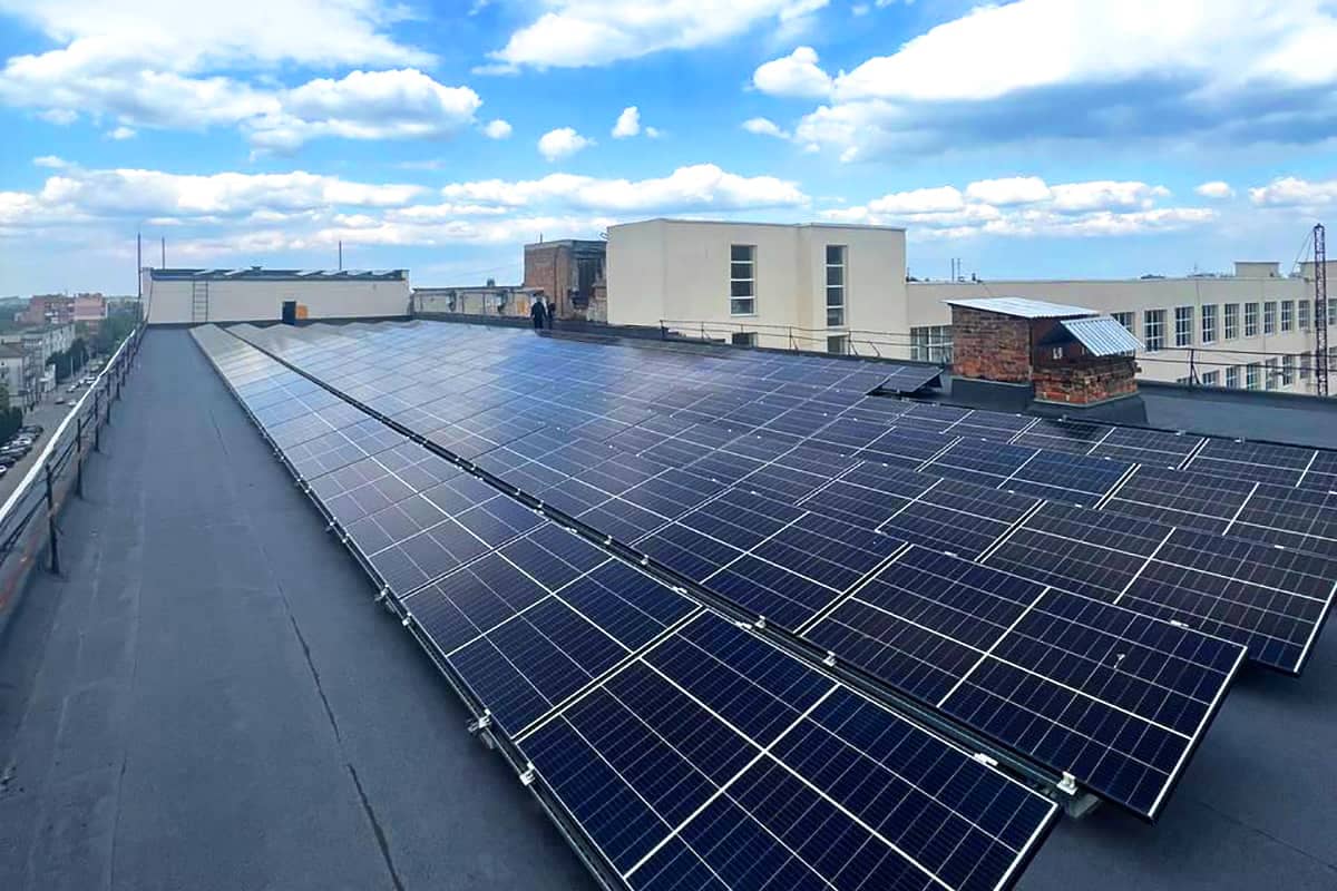 Сонячна електростанція для гардинно-тюльової фабрики, м. Ромни