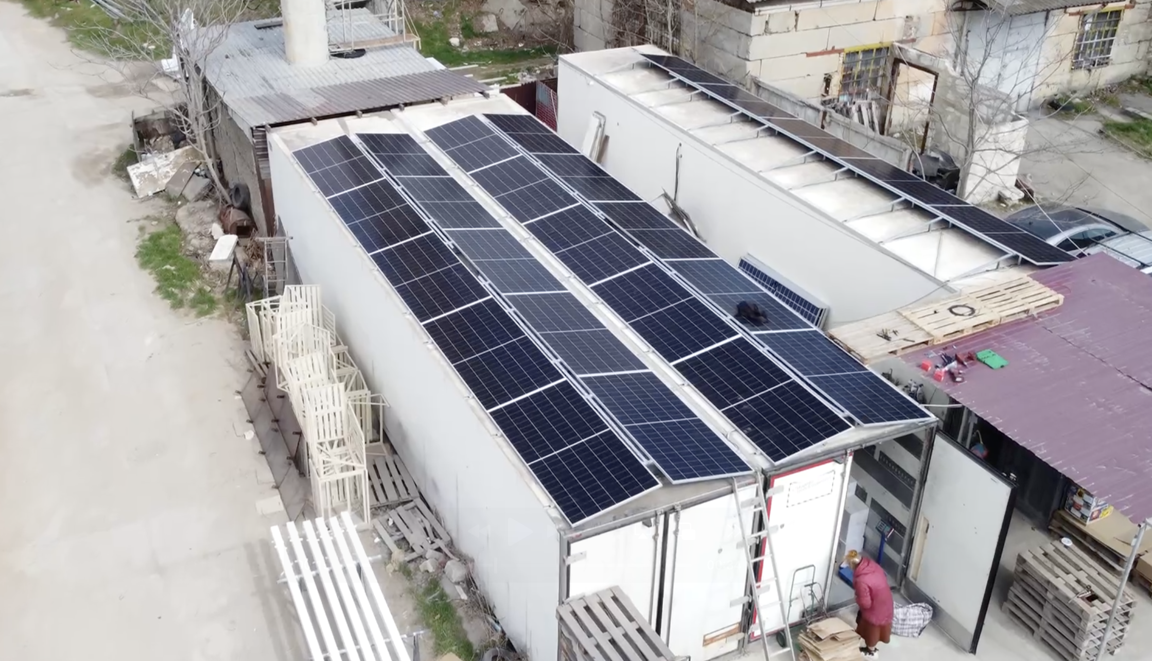 Гибридная СЭС для холодильных боксов в Одессе