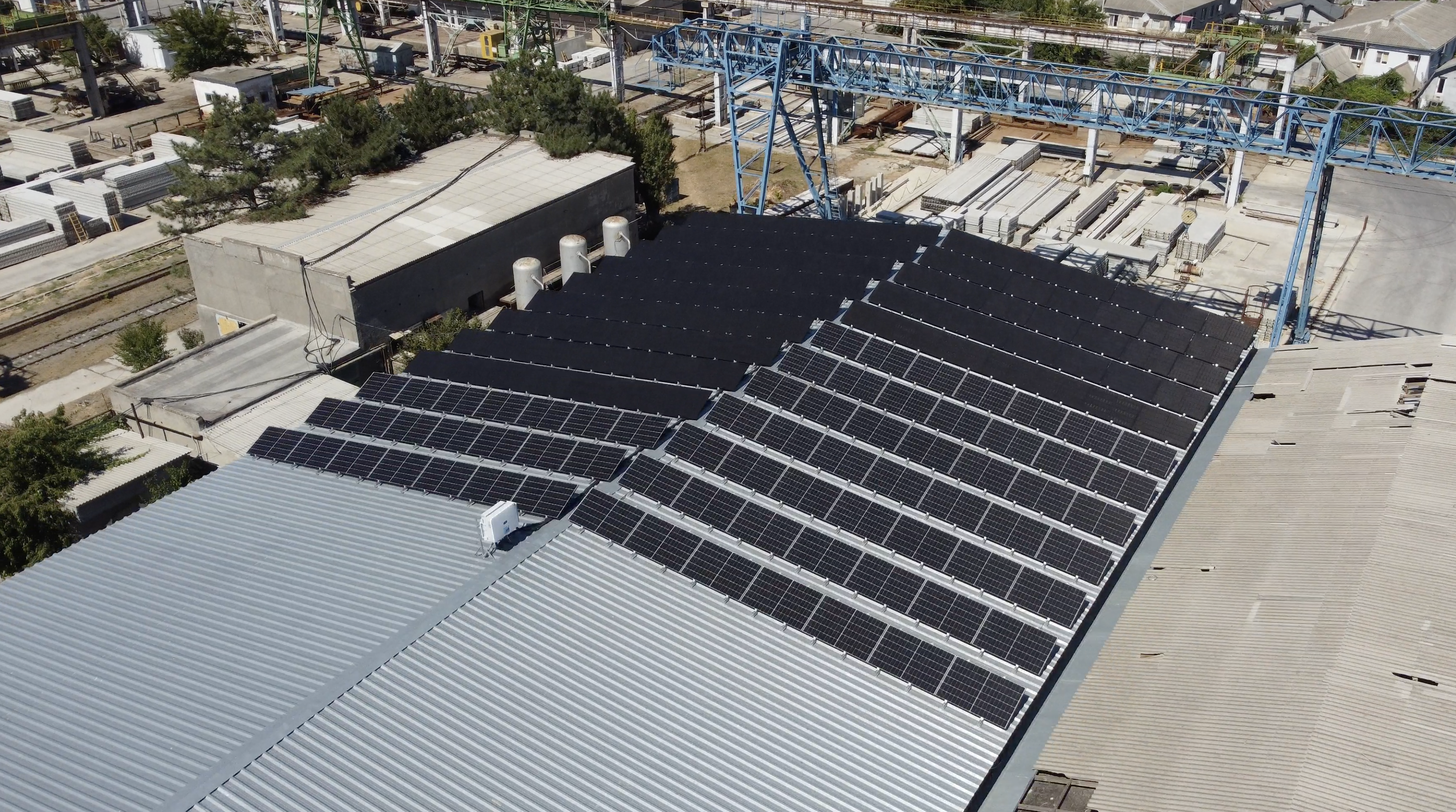 Сетевая солнечная станция 73 кВт для завода, Одесса, Iskra Energy 